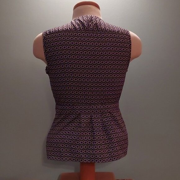 Banana Republic Print Sleeveless Top Petite Size 12 - Picture 6 of 6